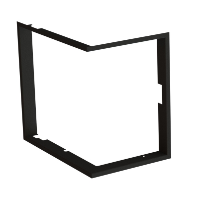 Einbaurahmen 1x90° schwarz - BeF Therm (V) 6 CP/CL,