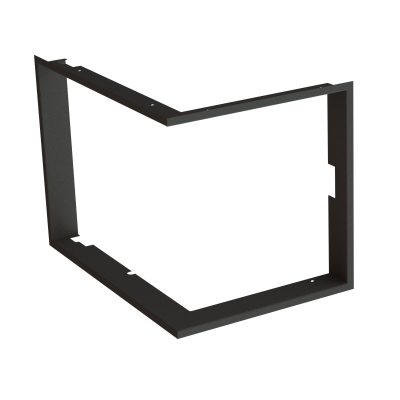 Einbaurahmen 1x90° schwarz - BeF Therm (V) 8 CP/CL,