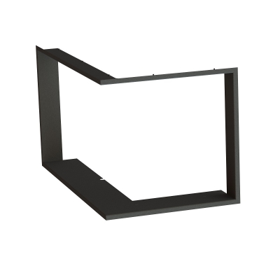 Einbaurahmen 1x90° schwarz- BeF Aquatic WH (V) 80 CP/CL