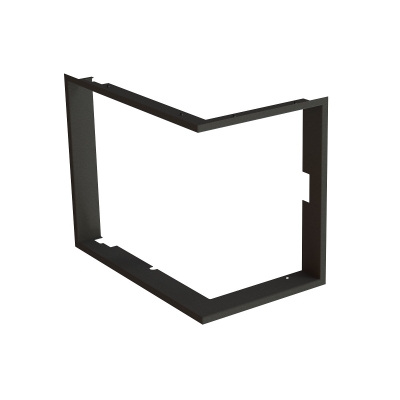 Einbaurahmen 1x90° schwarz - BeF Aquatic WH (V) 60 CP/CL